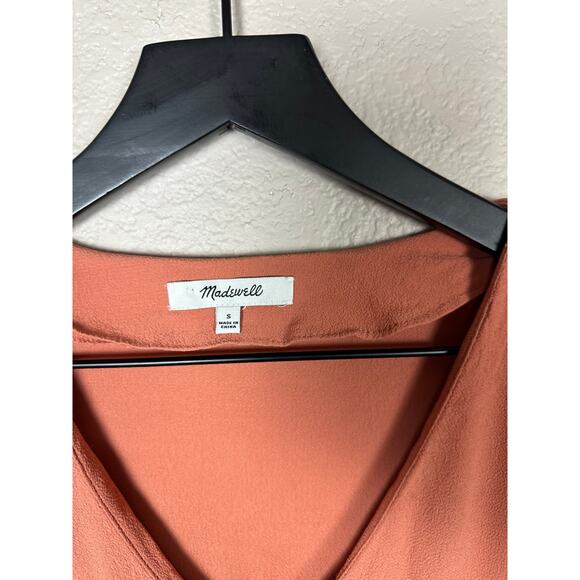 Madewell Side-Button Easy Dress Peach Size Small - Picture 5 of 8